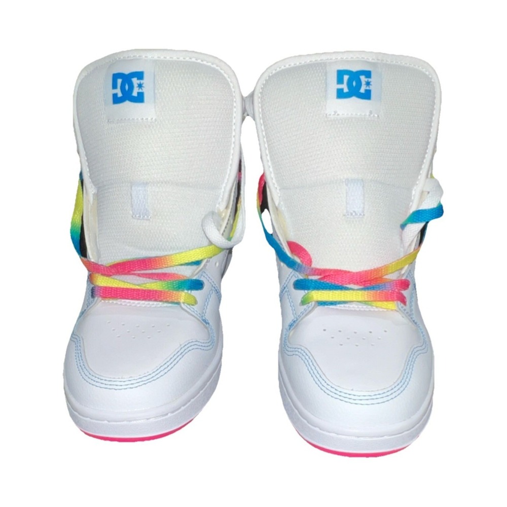24N14/DC Manteca 4 HI Women's High Top Skate Sneakers White/Multicolo Size 9.5
